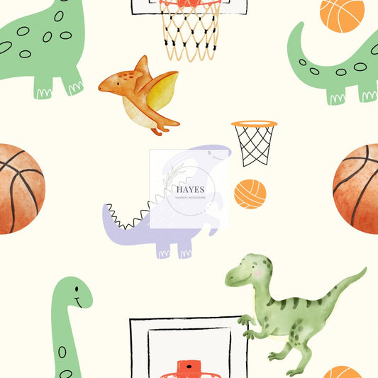Dino Basketball UPF 50+ Sun Protection, Custom Fabric, Wonderfold/Joymor/Rainbow Baby Canopy