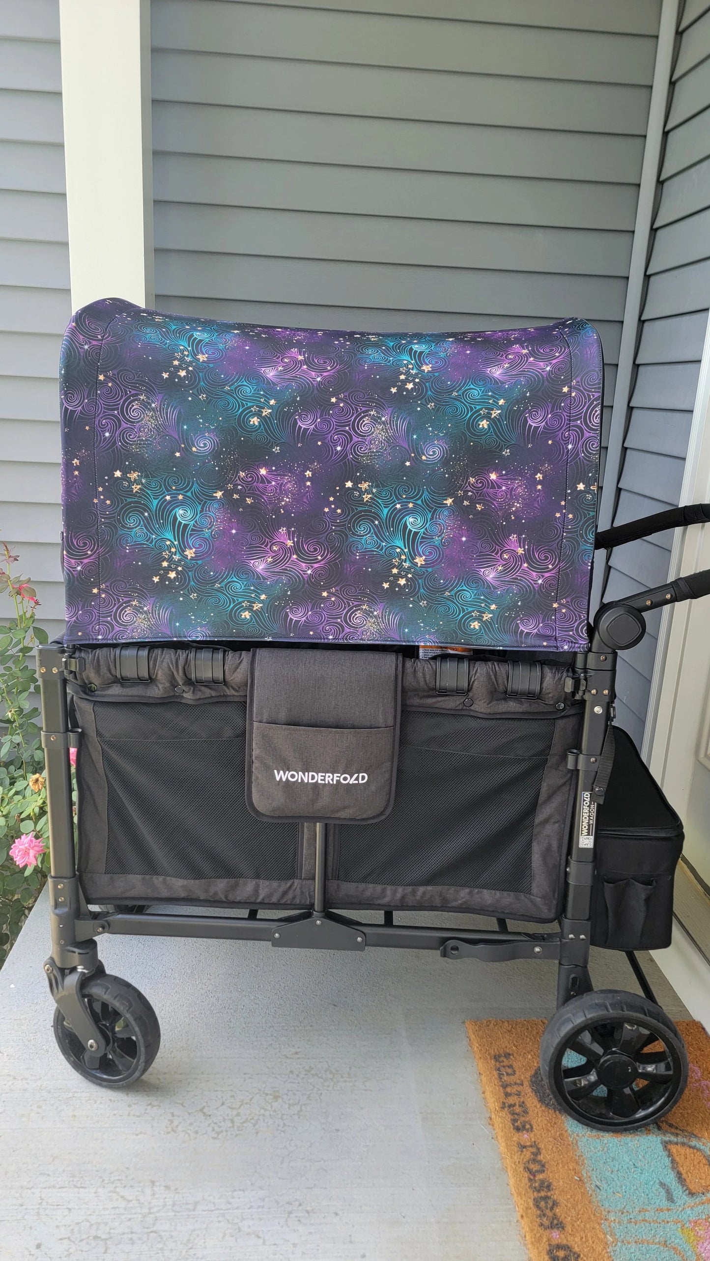 Galaxy UPF 50+ Sun Protection, Custom Fabric, Wonderfold/Joymor/Rainbow Baby Canopy