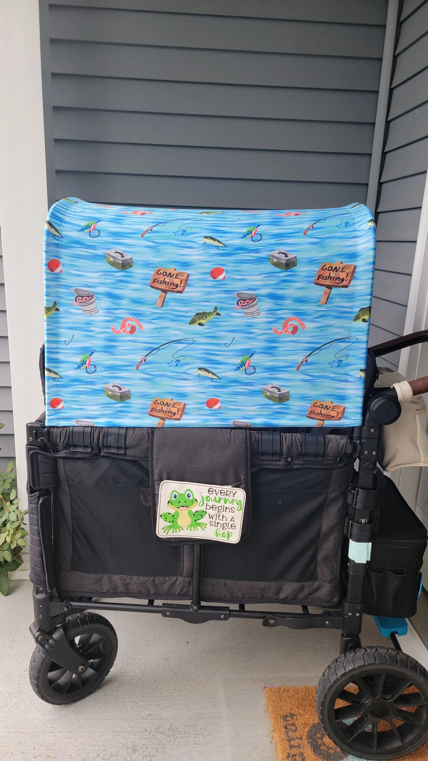 Fishing UPF 50+ Sun Protection, Custom Fabric, Wonderfold/Joymor/Rainbow Baby Canopy