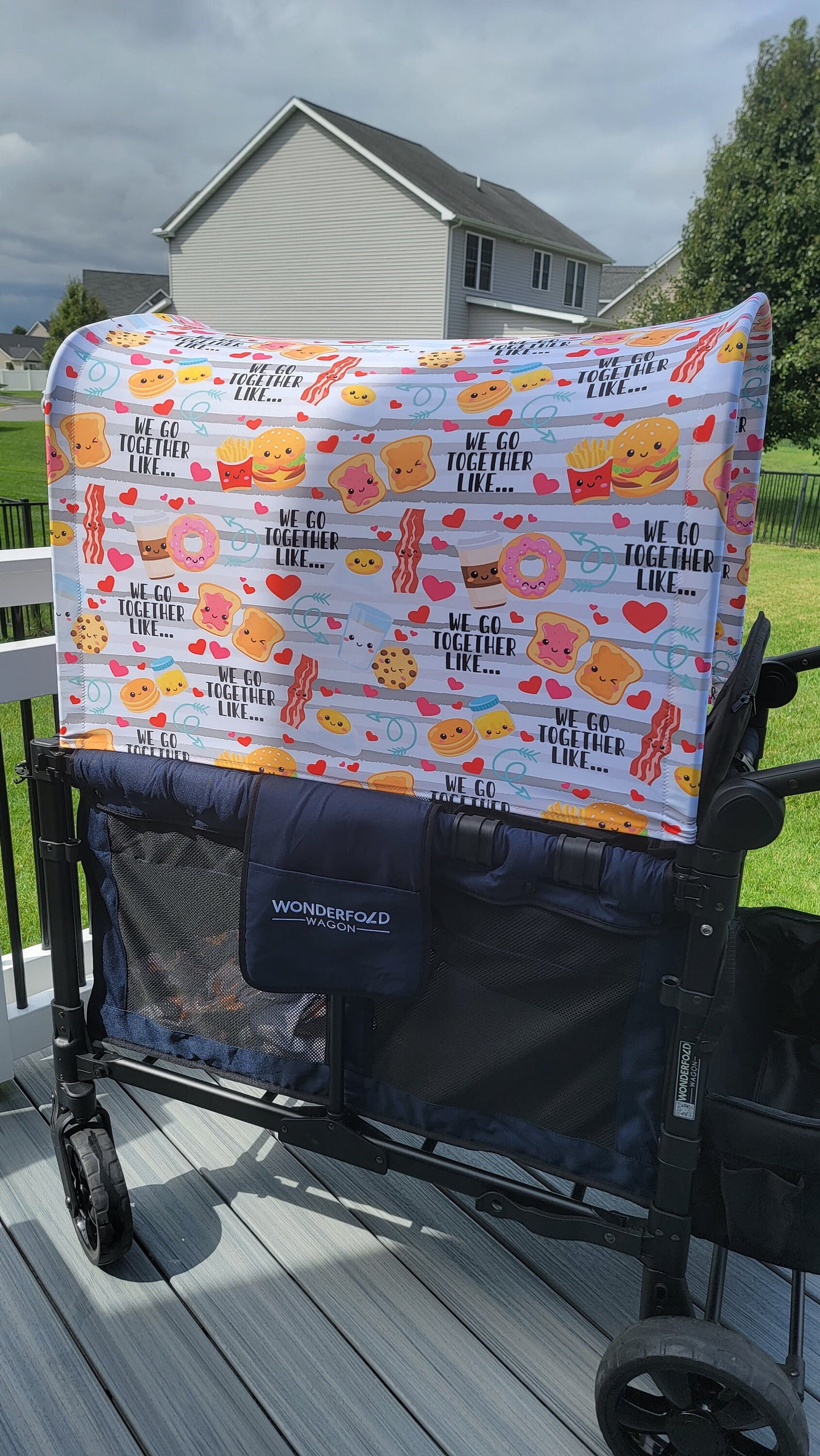 PB&J UPF 50+ Sun Protection, Custom Fabric, Wonderfold/Joymor/Rainbow Baby Canopy