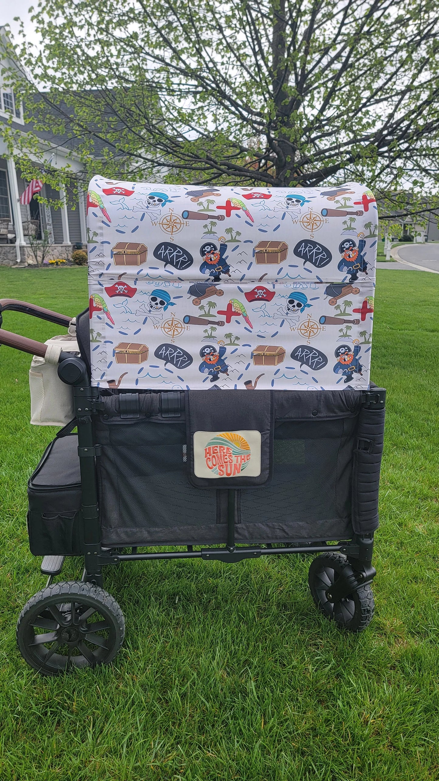 Pirate UPF 50+ Sun Protection, Custom Fabric, Wonderfold/Joymor/Rainbow Baby Canopy