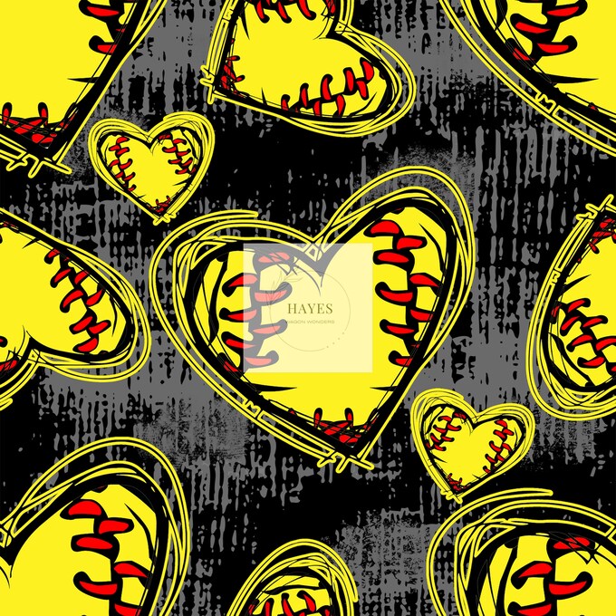 Softball Hearts UPF 50+ Sun Protection, Custom Fabric, Wonderfold/Joymor/Rainbow Baby Canopy